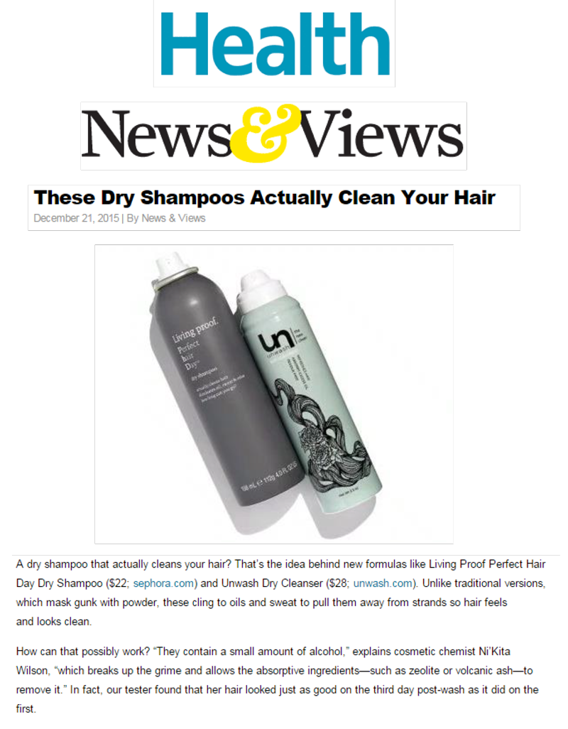THESE DRY SHAMPOOS ACTUALLY CLEAN YOUR HAIR – HEALTH